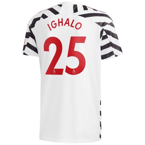 Maglia Manchester United NO.25 Ighalo 3ª 2020-2021 Bianco